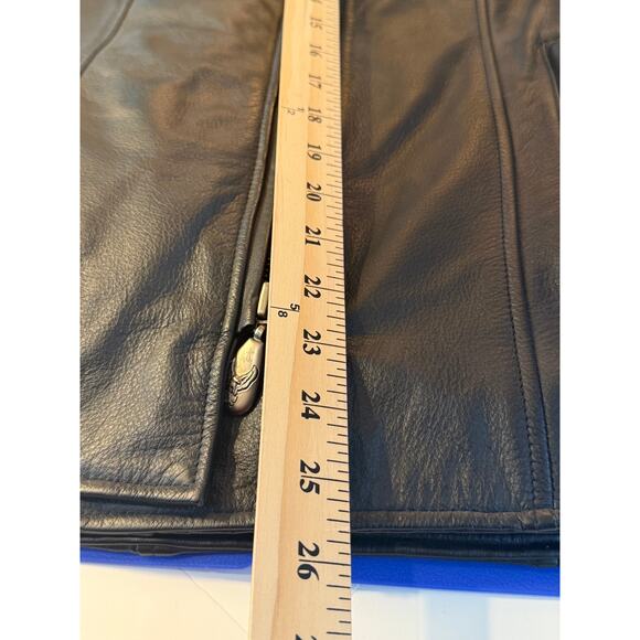 Harley-Davidson Women’s Leather Motorcycle Jacket – Size Large – Black - Picture 7 of 11